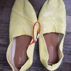 Tom's slip on greenish yellow